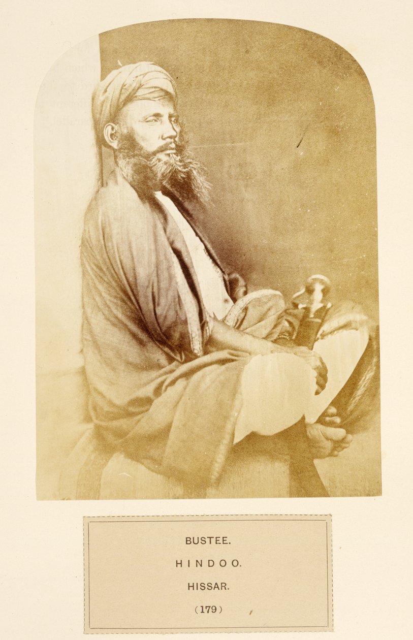 Bustee, Hindu, Hissar, from The People of India, by J. Forbes Watson, published 1868 by English Photographer