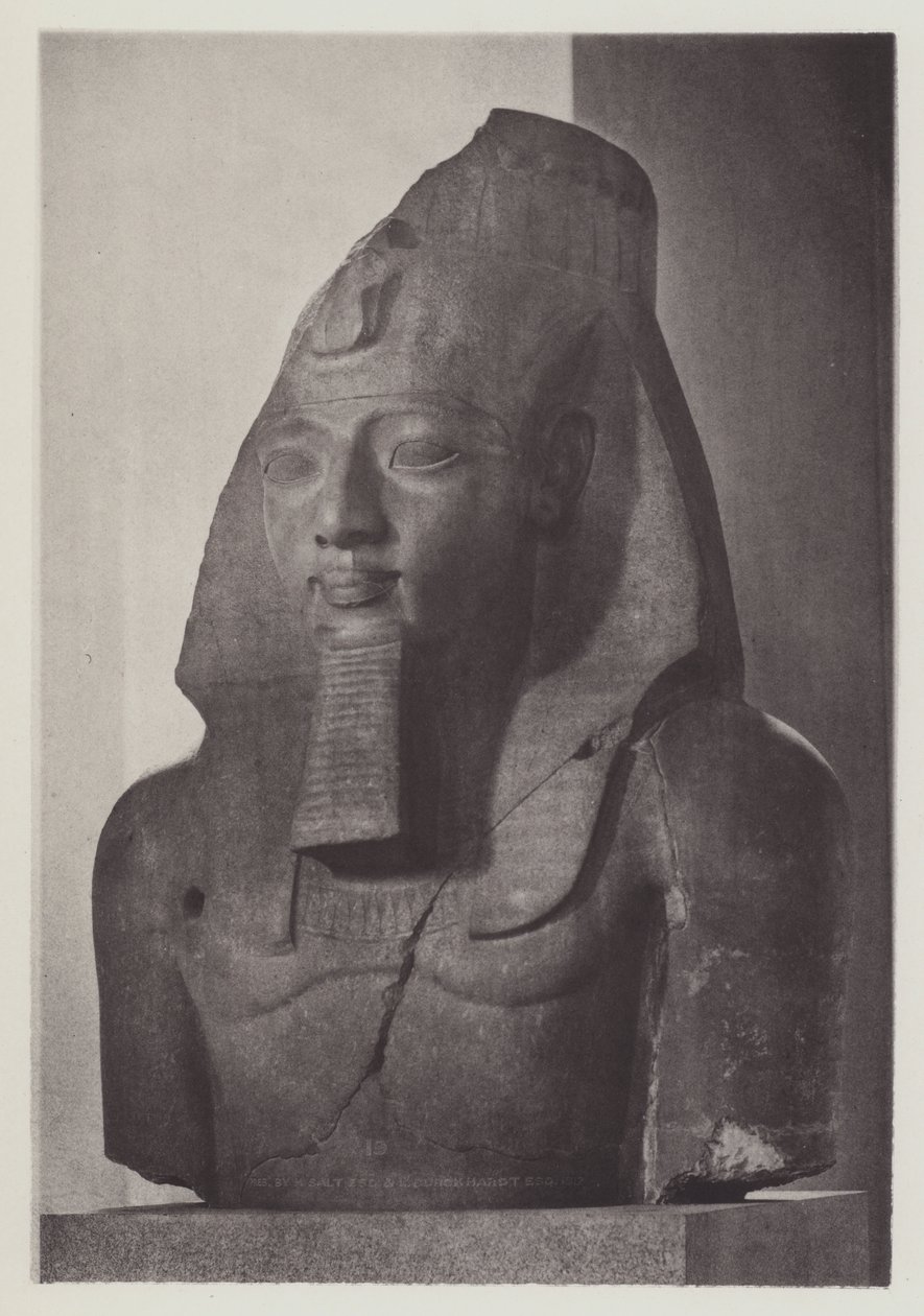 Colossal Head of Rameses II by English Photographer