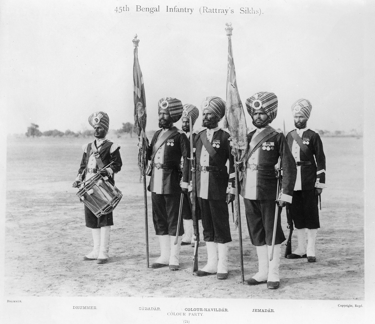 Colour party, 45th (Rattray