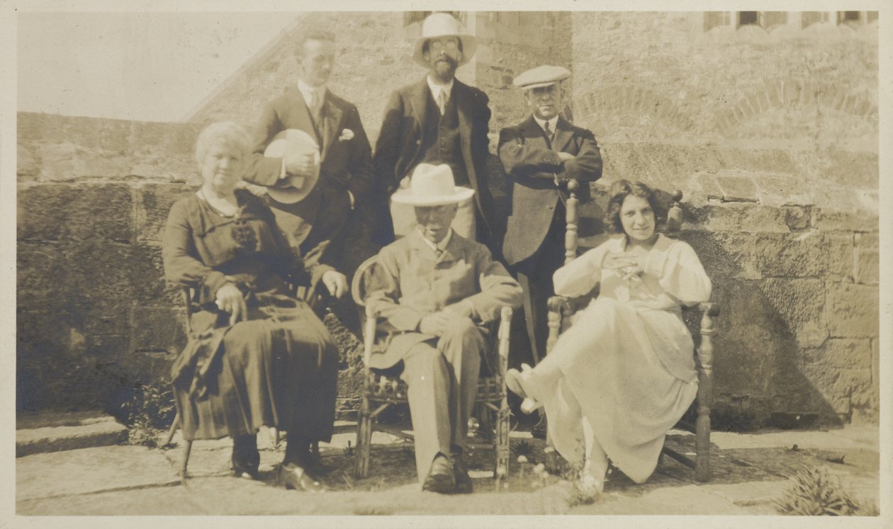 Edward Hudson and Friends, Lindisfarne, c.1918 by English Photographer