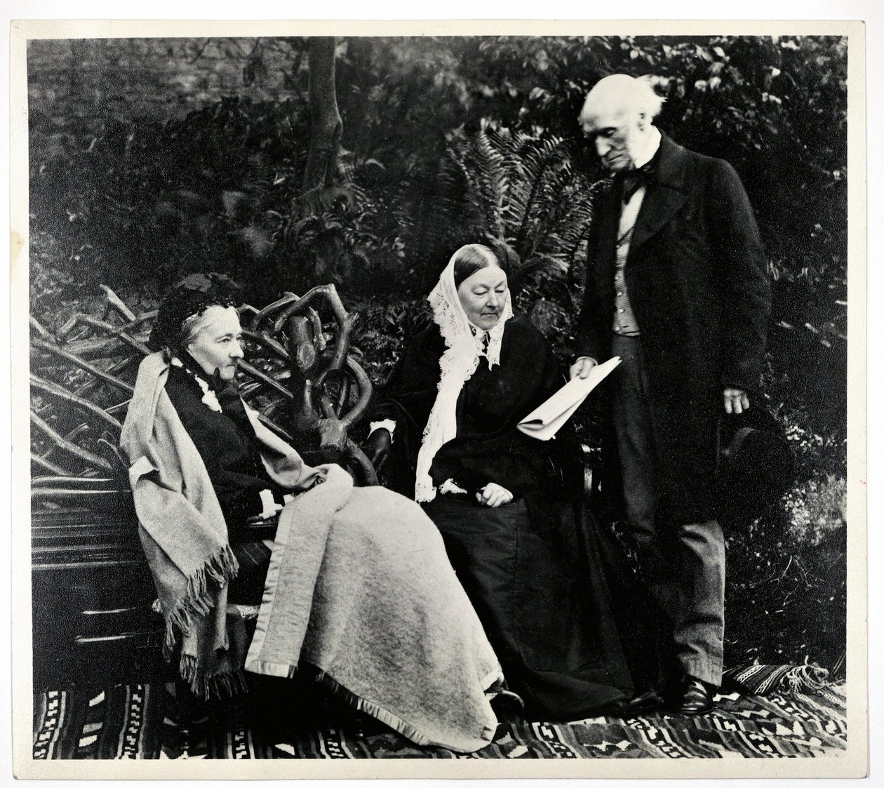 Florence Nightingale, Parthenope, Lady Verney and Sir Harry Verney at Claydon House by English Photographer