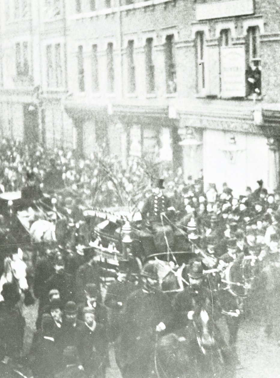 Funeral Procession of Charles Haddon Spurgeon, West Norwood, London, 1892 by English Photographer