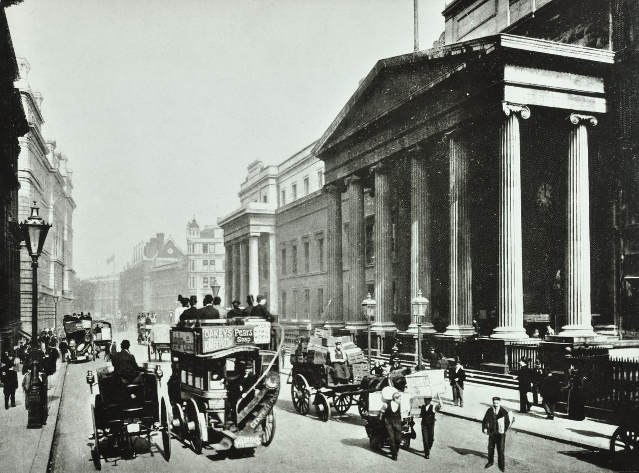 General Post Office, Saint Martins-le-Grand, City of London, 1890 by English Photographer