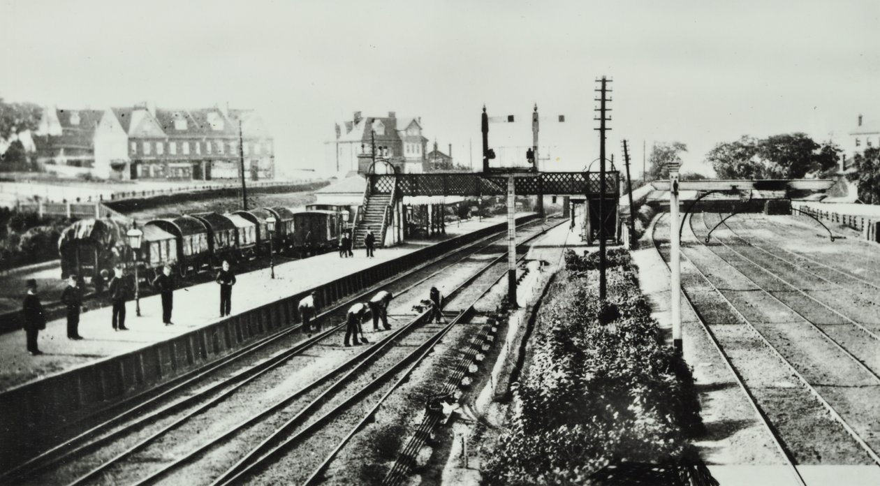 Grove Park Station: exterior and platforms by English Photographer