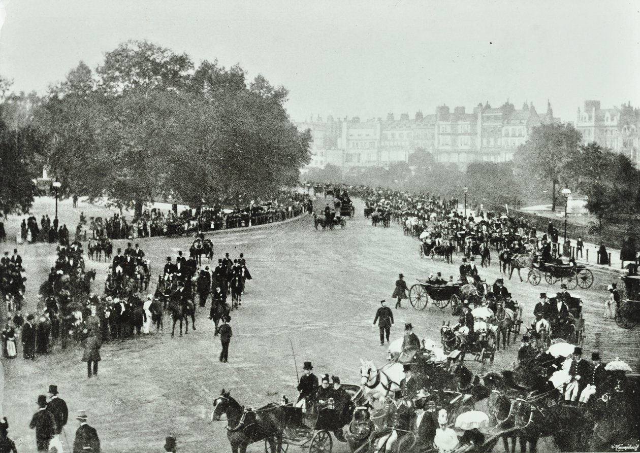 Hyde Park Corner, Westminster: looking to Park Lane, 1896 by English Photographer