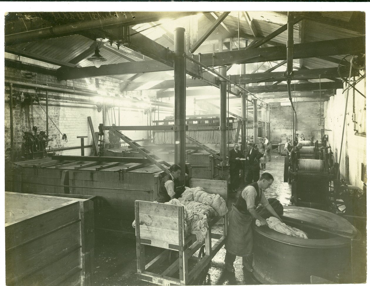 Hydraulically Operated Dye House, Carpet Factory, 1923 by English Photographer