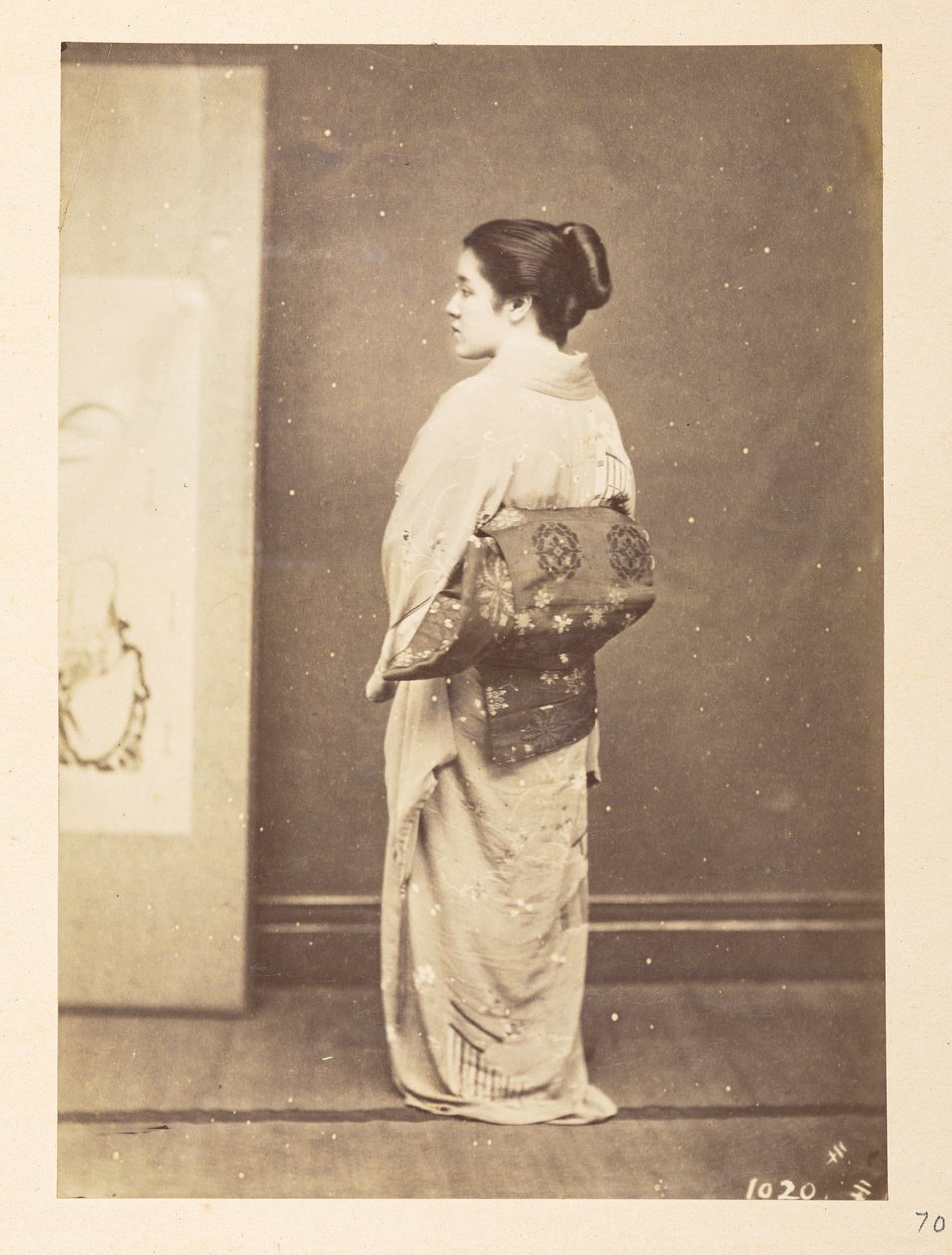 Japanese Woman in Traditional Dress, Lucas Collection: Photographic Record of the World Tour of Charles James and Morton P. Lucas by English Photographer