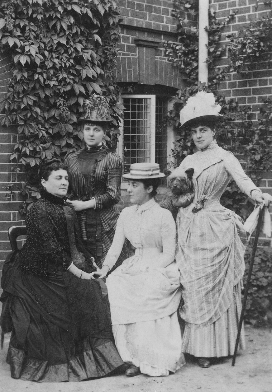 Jennie Jerome, Later Lady Randolph Churchill, with Her Mother and Sisters by English Photographer