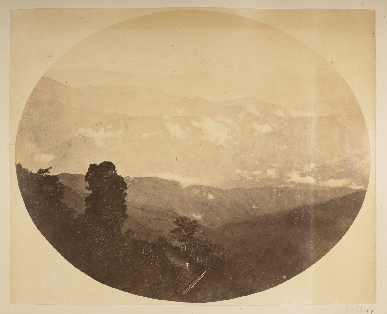 Kinchinjunga from the hill near the Town Hall, [Darjeeling] from 