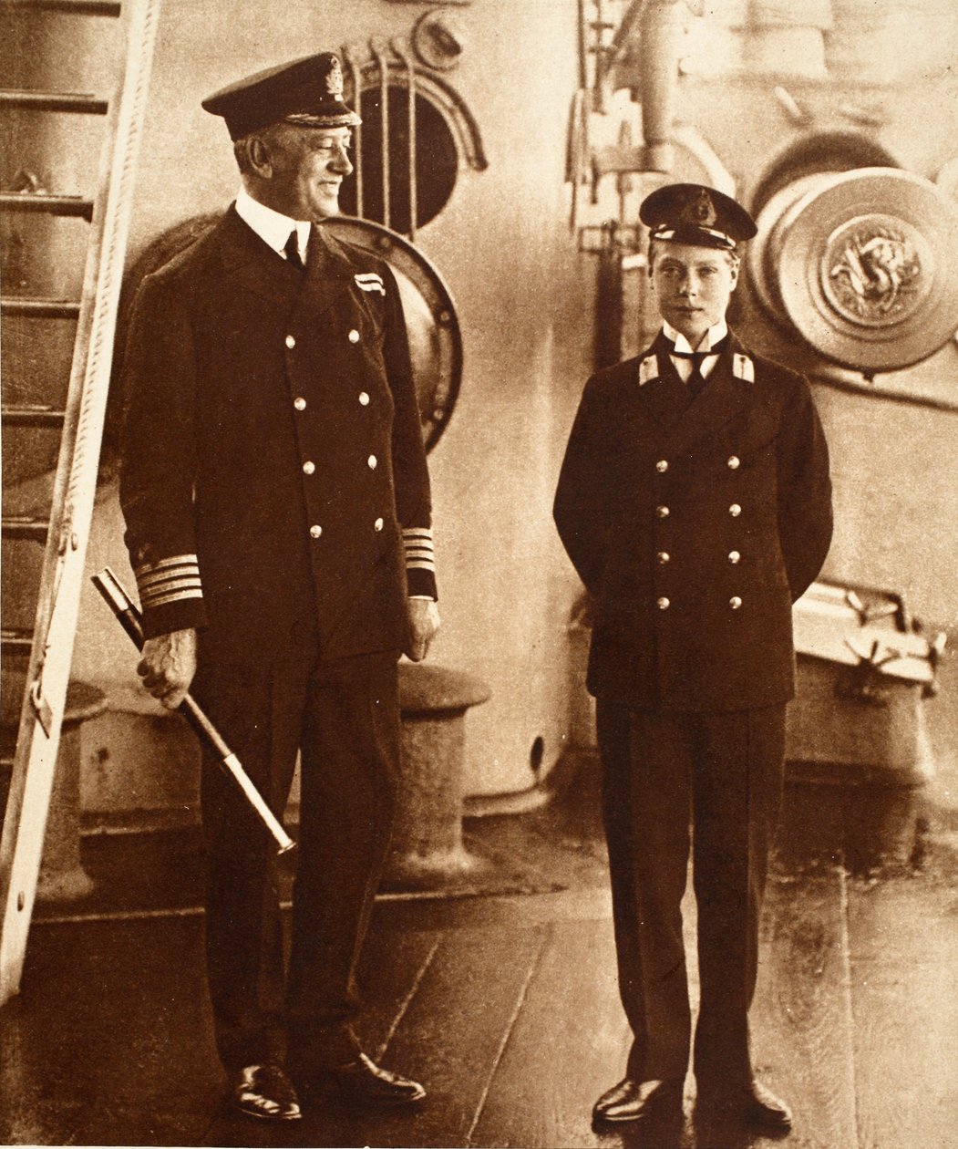 King Edward VIII as Midshipman in H.M.S. Hindustan, 1910 by English Photographer