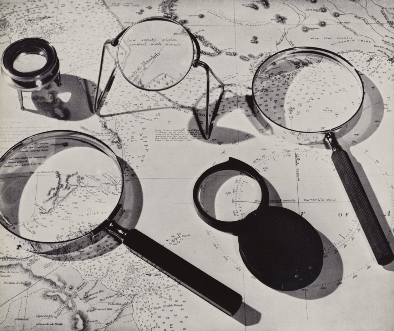 Map and Magnifying Glasses by English Photographer