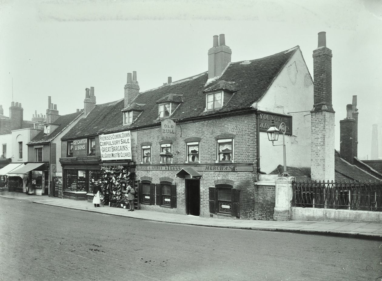 Old Bull, Wandsworth High Street, 1897 by English Photographer