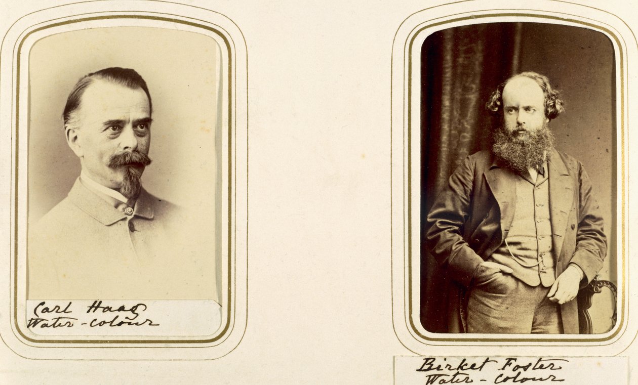 Portraits of Carl Haas and Myles Birket Foster by English Photographer