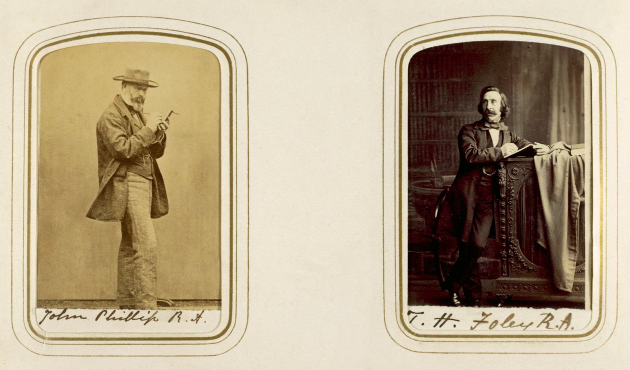 Portraits of John Phillip and John Henry Foley by English Photographer