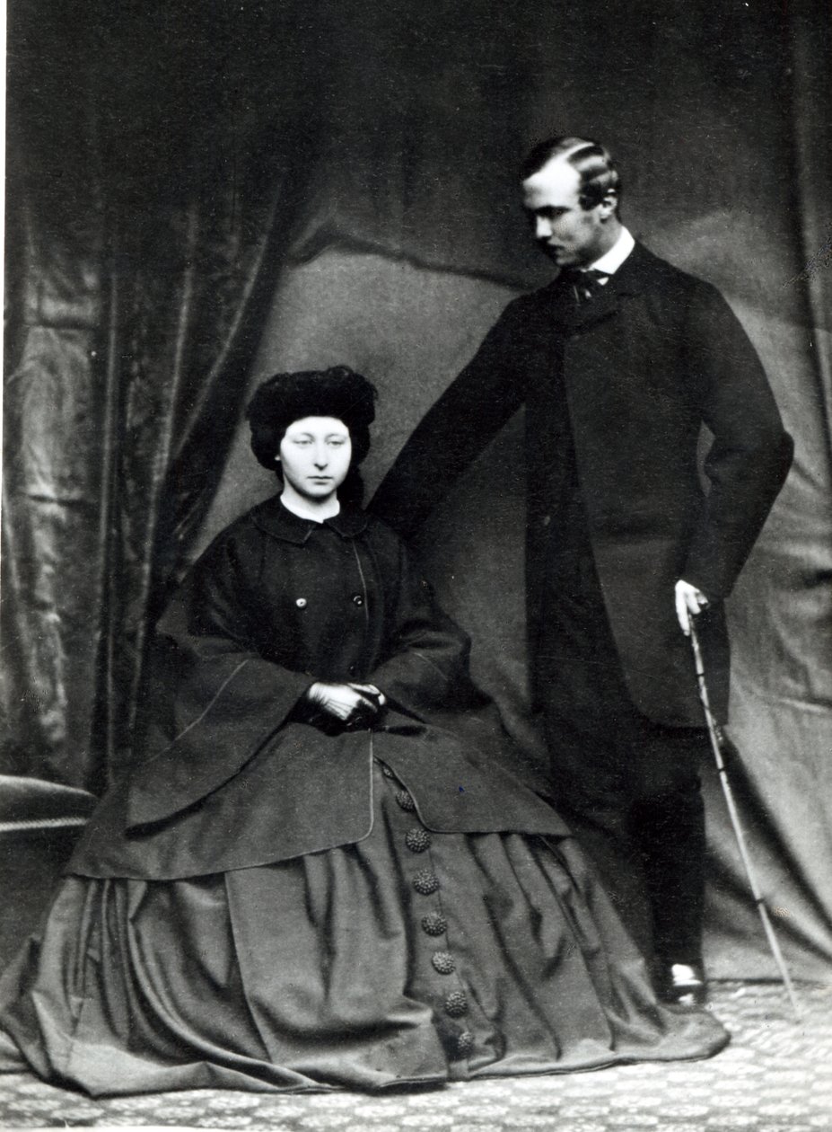 Princess Alice and Prince Ludwig of Hesse, 1860 by English Photographer