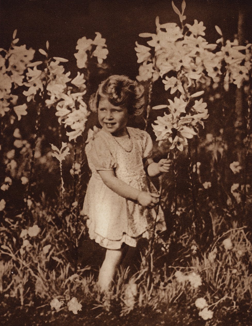 Princess Elizabeth in the garden by English Photographer