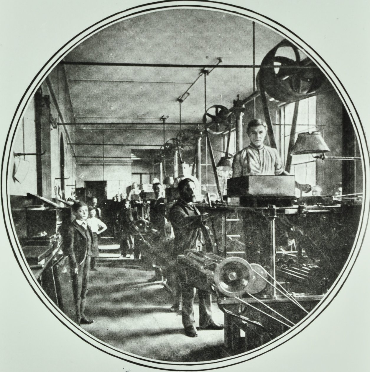 Printing department, Bank of England, Threadneedle Street, City of London, 1890 by English Photographer