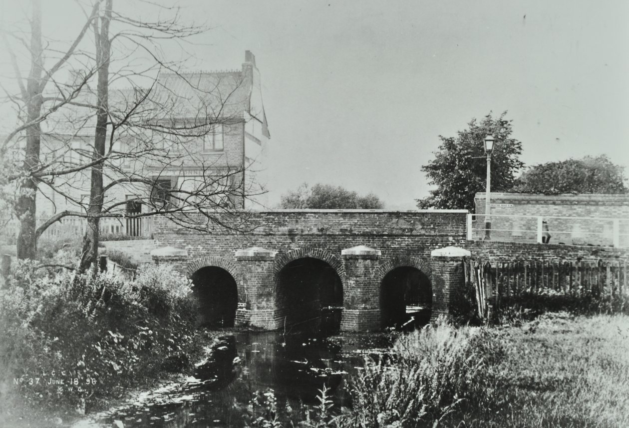 Roe Bridge, Mitcham Lane, 1897 by English Photographer