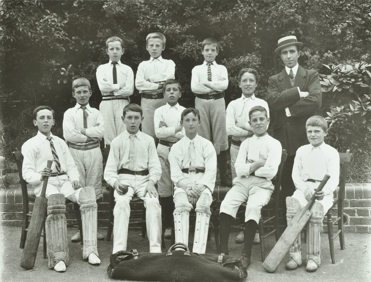 Rosendale Road School: cricket team by English Photographer