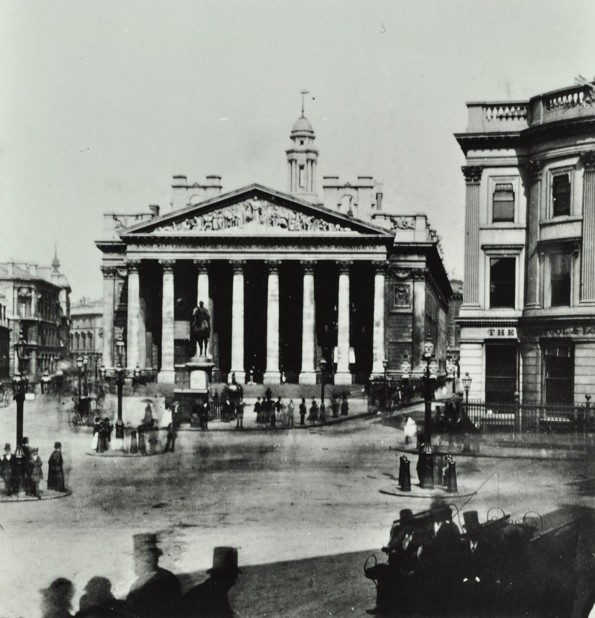Royal Exchange, Threadneedle Street, City of London, 1880 by English Photographer