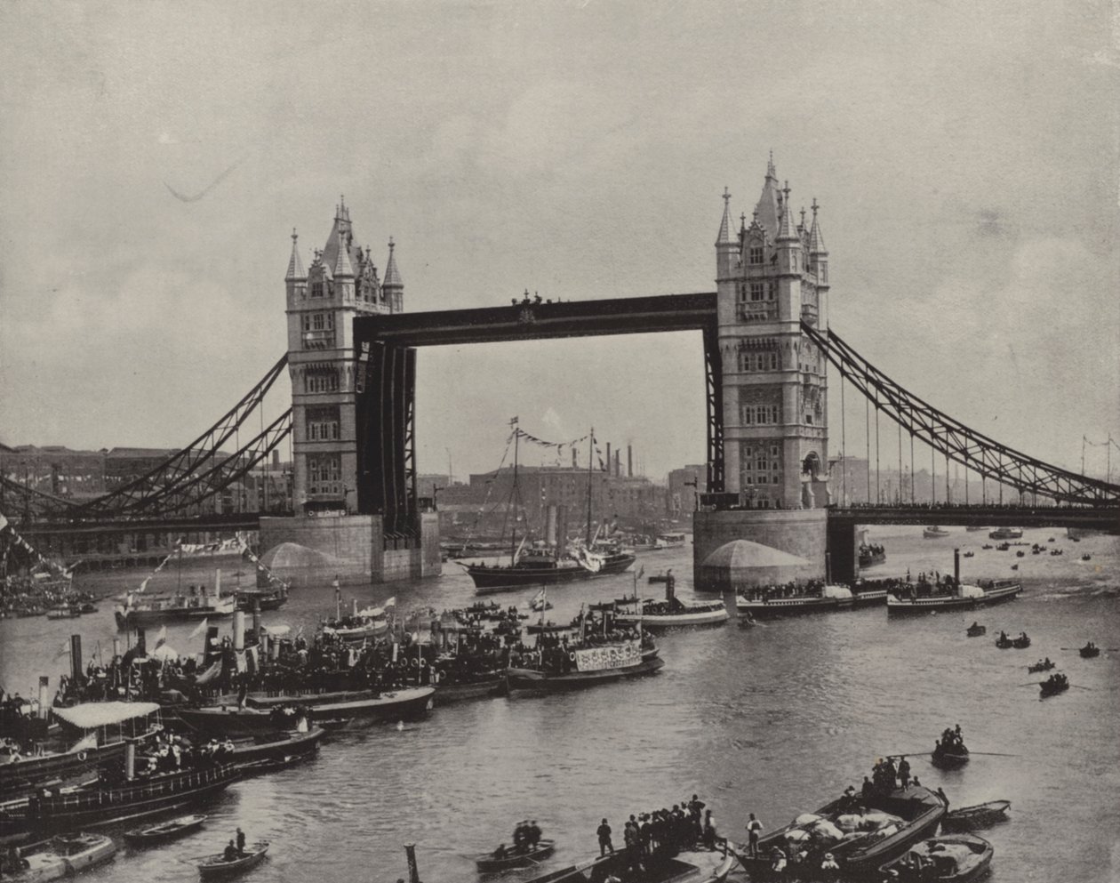 The Tower Bridge, looking East by English Photographer