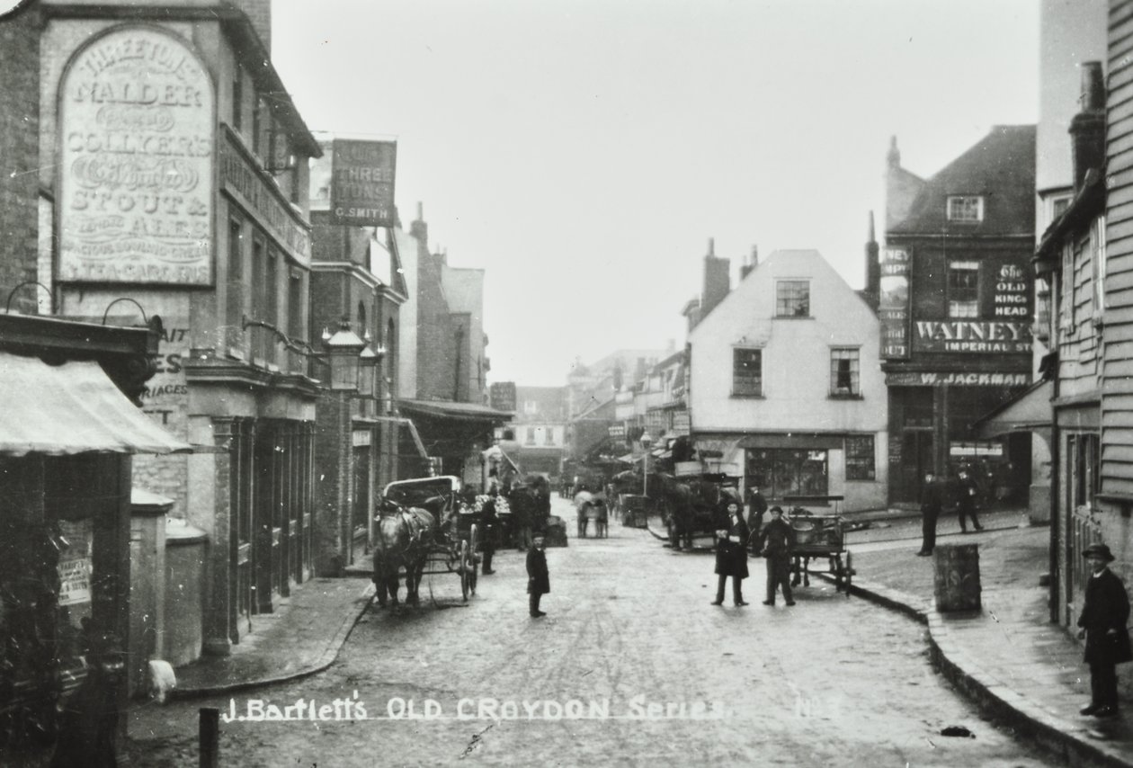 Three Tuns Old Kings Head, Surrey Street, Croydon: general view, 1885 by English Photographer