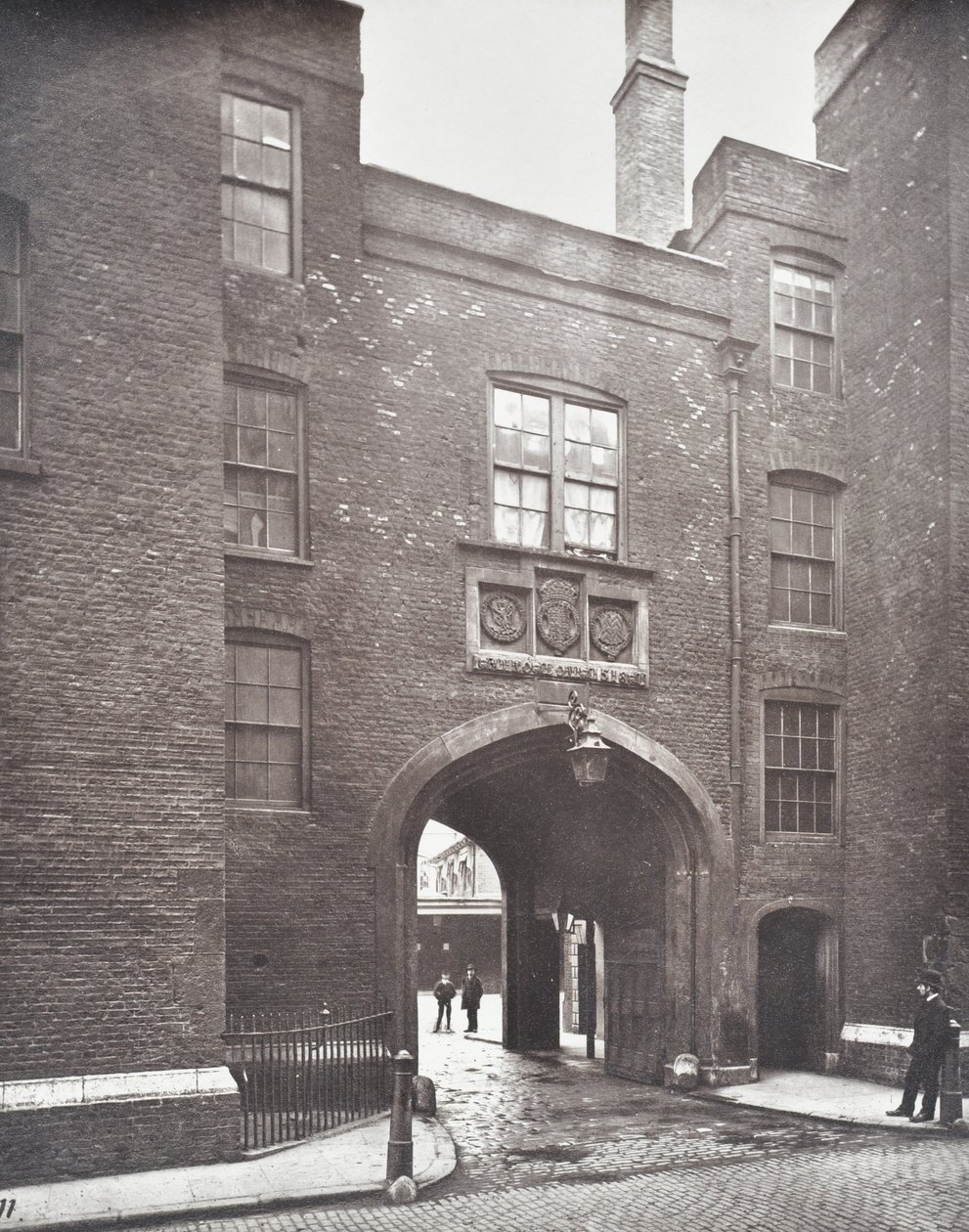 View of Lincolns Inn Gateway, London, 1876 by English Photographer