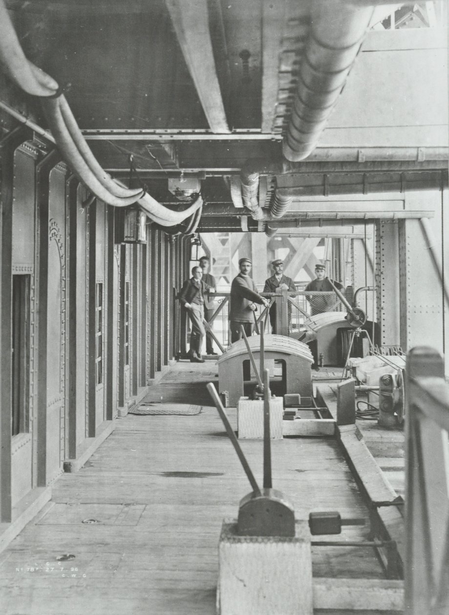 Woolwich Ferry: North Pontoon Hydraulic Lever Platform, 1896 by English Photographer