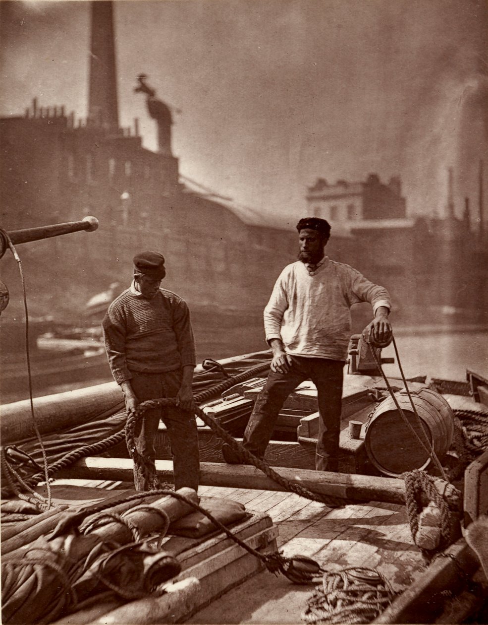 Workers on the 