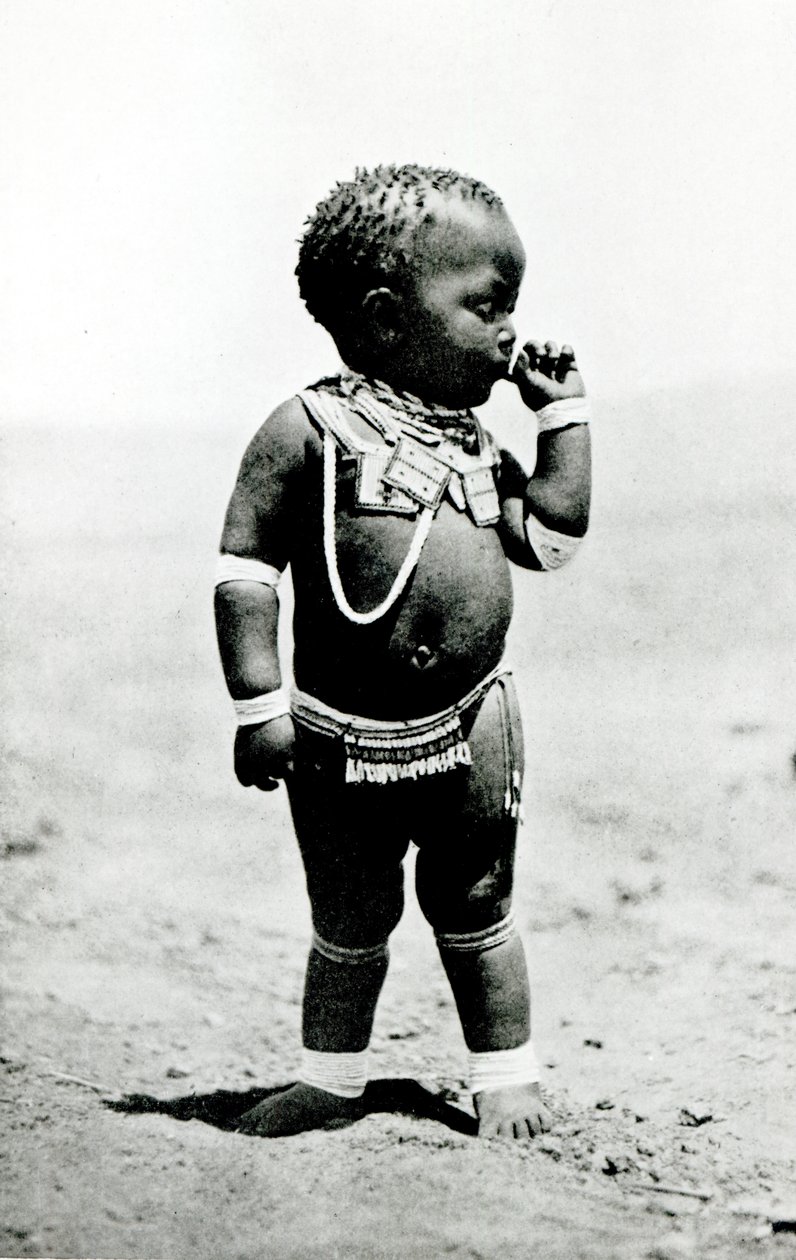Zulu Girl Sucking First Finger by English Photographer