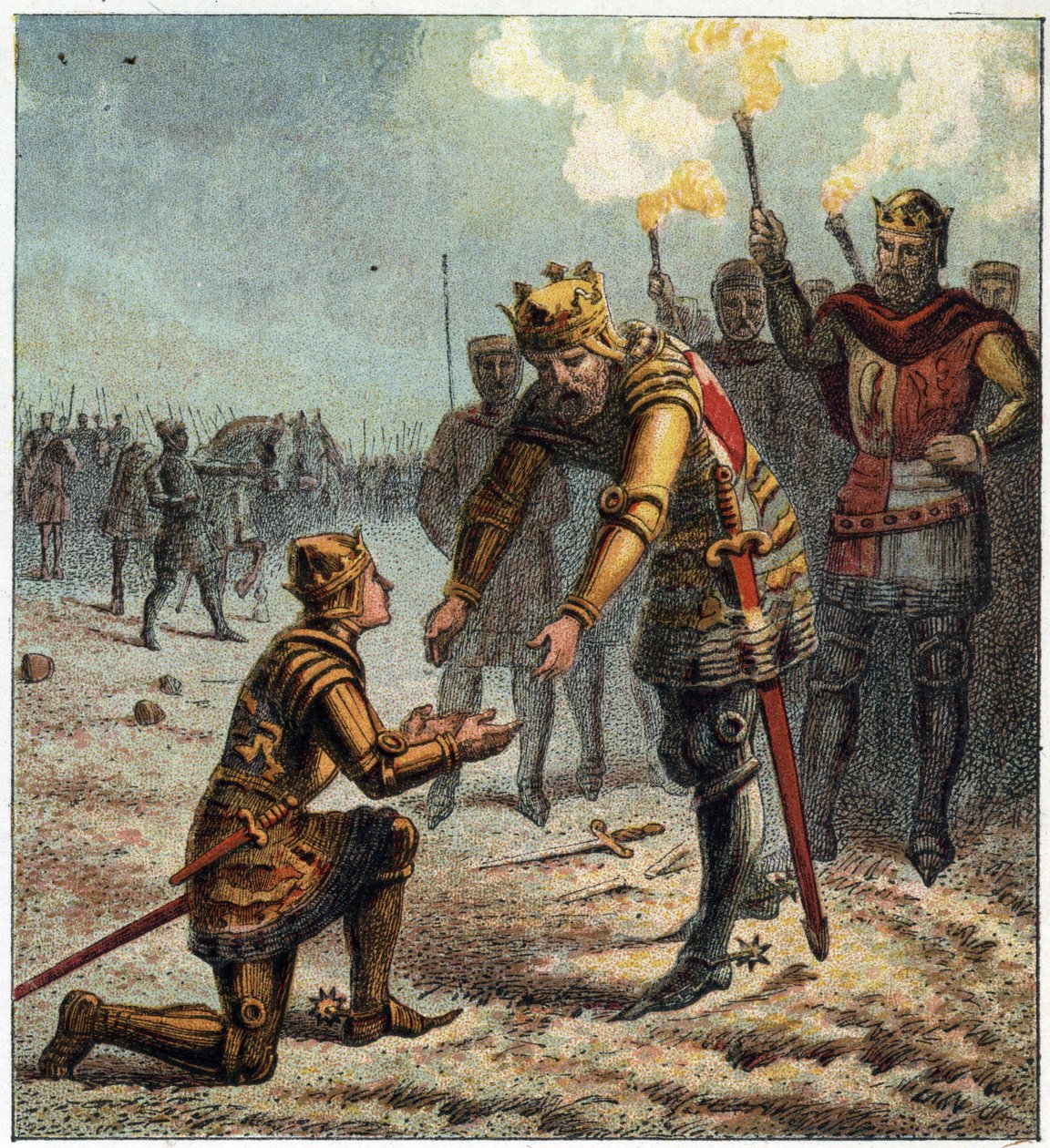 100-Year War: Edward Plantagenet (Edward of Woodstock) by English School