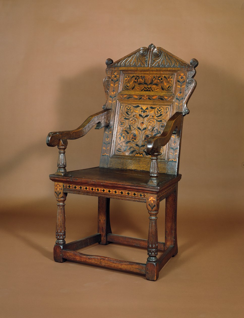 A Charles I Armchair, Mid 1600s by English School