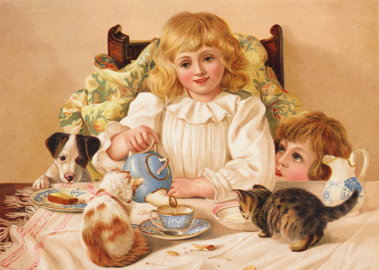 A Family Tea Party by English School