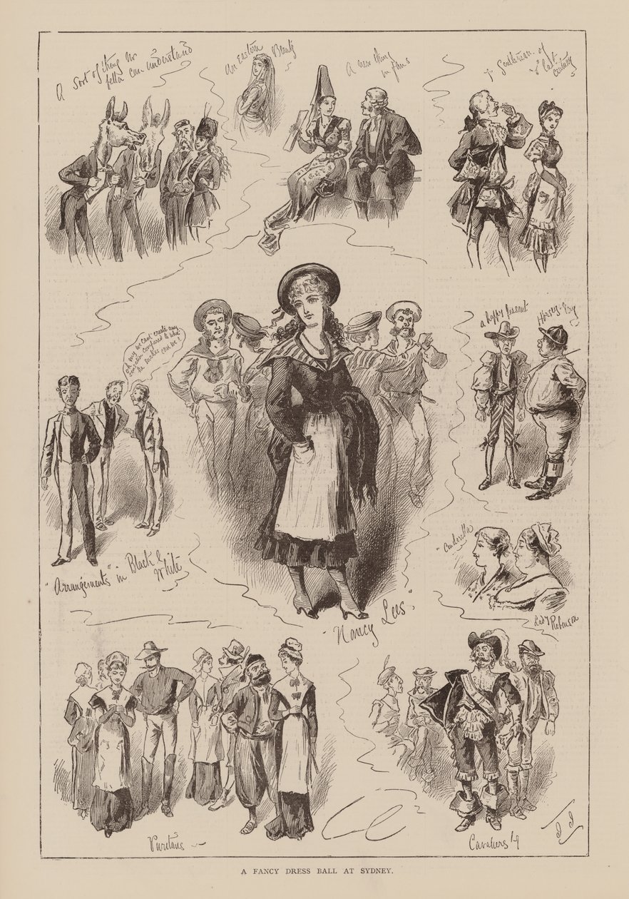 A Fancy Dress Ball at Sydney by English School