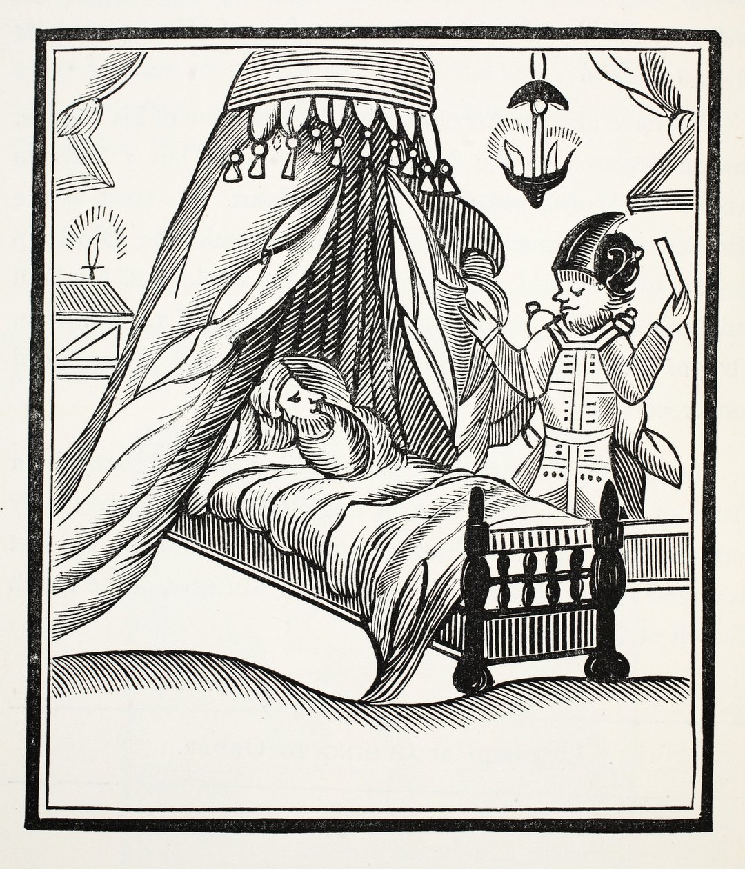 A Full, True and Particular account, illustration from Chap-books of the Eighteenth Century by John Ashton, pub. 1882 by English School