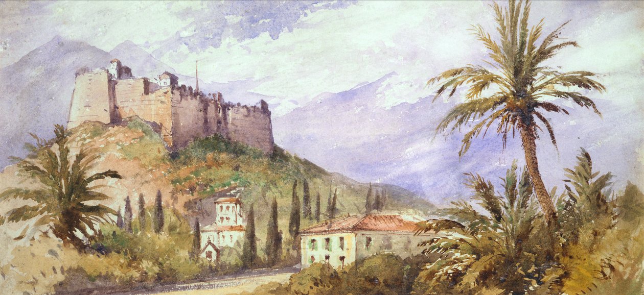 A Hill Fort in the Atlas Mountains, c.1860-70 by English School