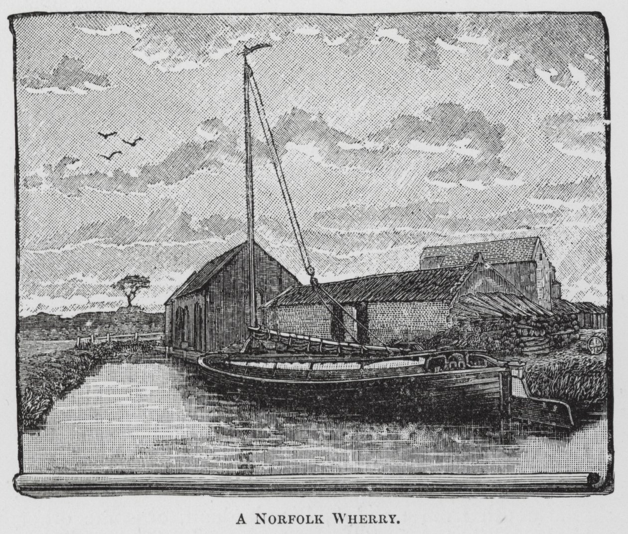 A Norfolk Wherry by English School