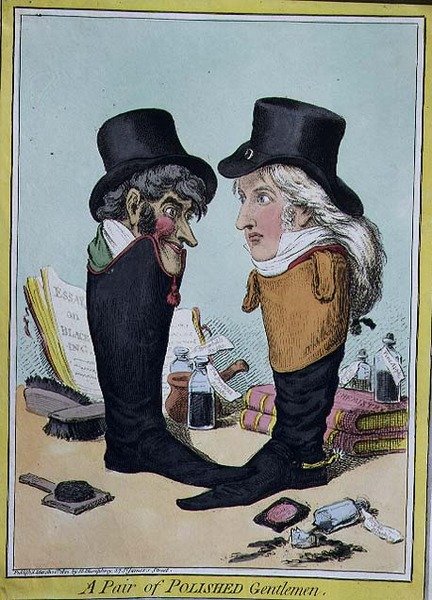A Pair of Polished Gentlemen by English School