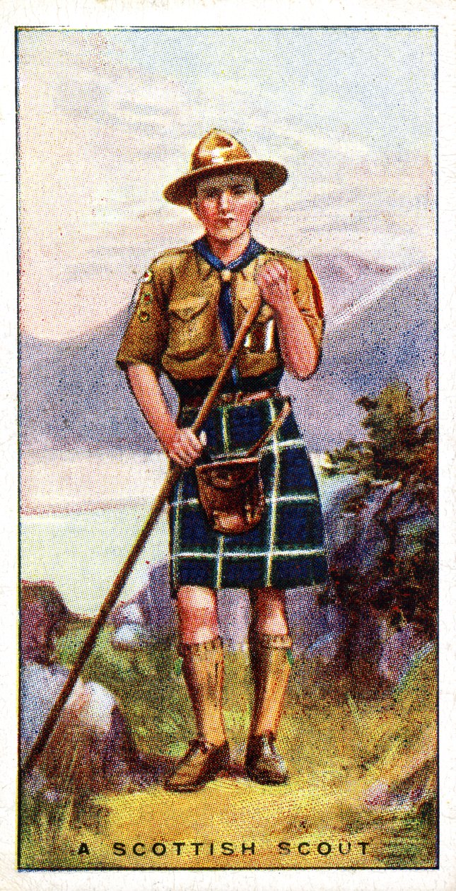 A Scottish Scout, 1929 by English School