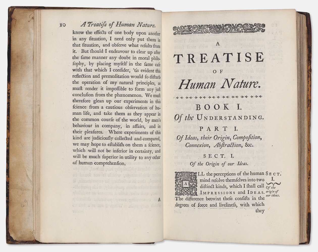 A Treatise of Human Nature by David Hume by English School