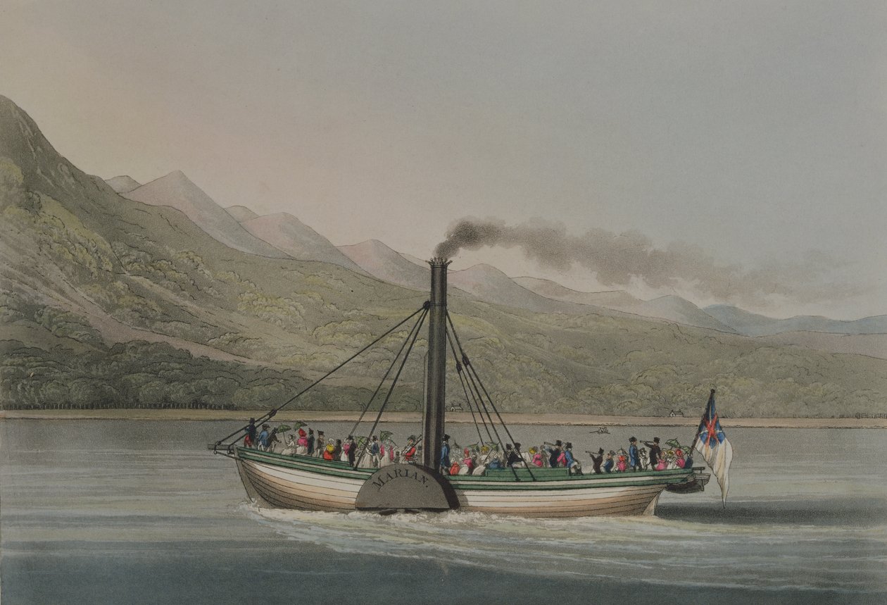 A Trip up Loch Lomond, engraved by G. Hunt, c.1830s by English School
