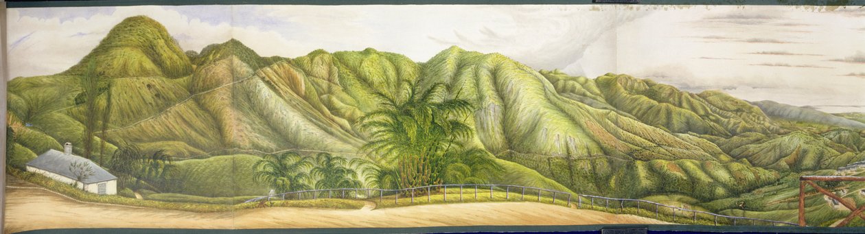 A View Towards Kingston from the Military Sanatorium at Newcastle, Blue Mountains, Jamaica, 1855 by English School