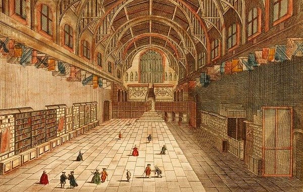 A View of the Inside of Westminster Hall by English School