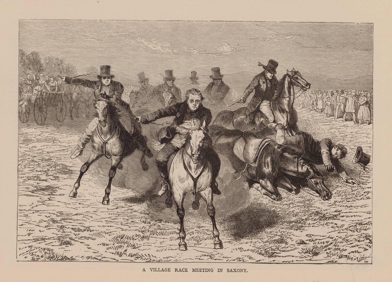 A Village Race Meeting in Saxony by English School
