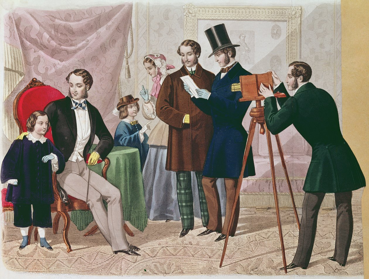 A Visit to the Photographer, 1857 by English School