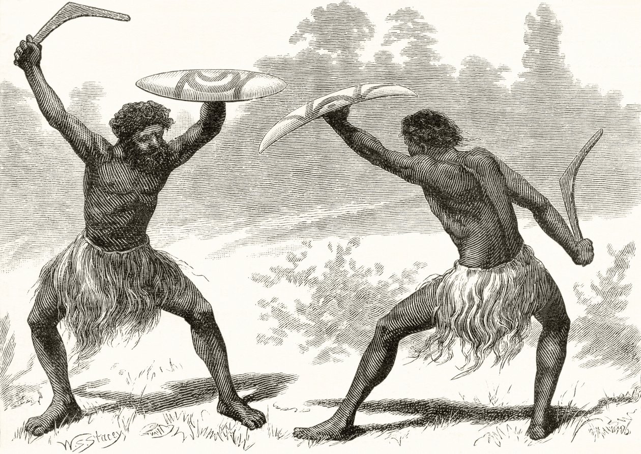 A Waddy Fight, from 