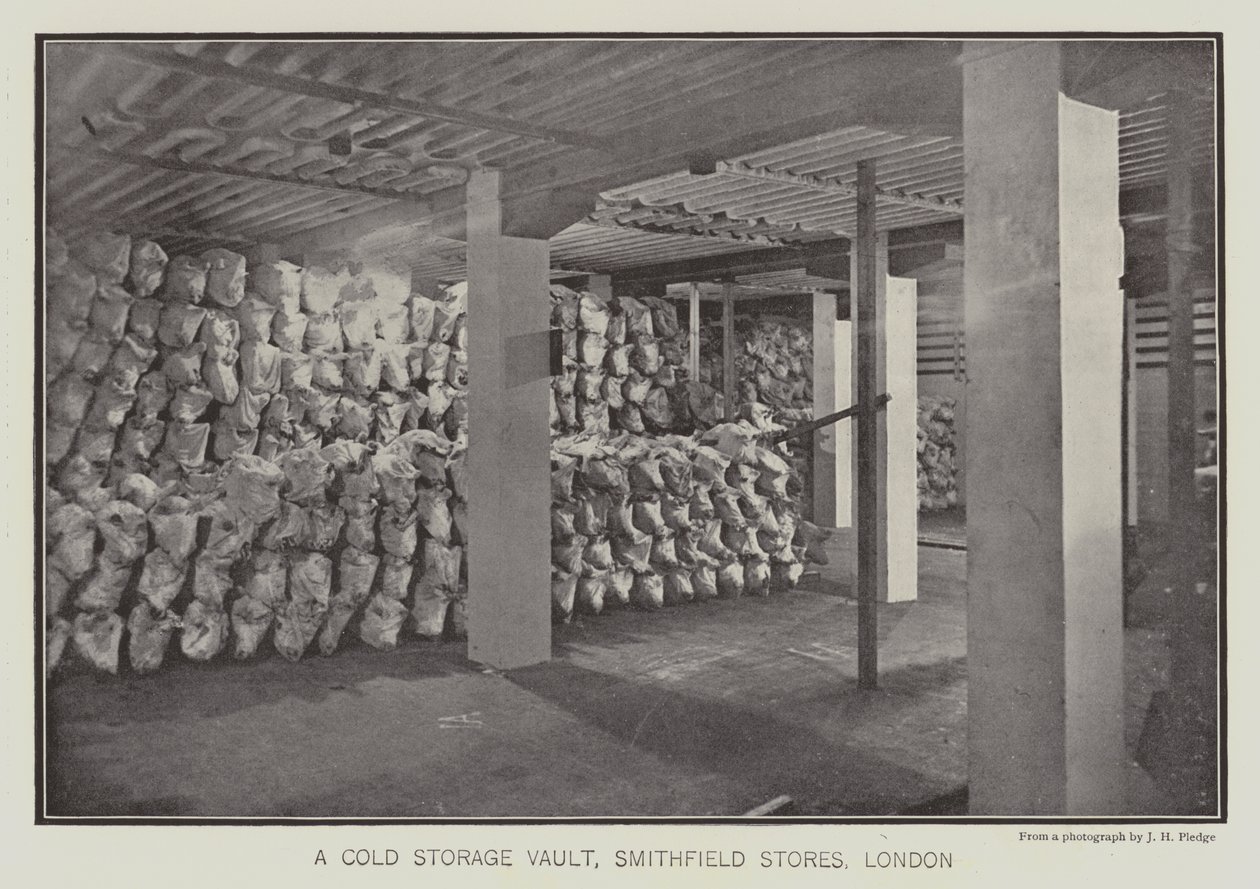 A Cold Storage Vault, Smithfield Stores, London by English School