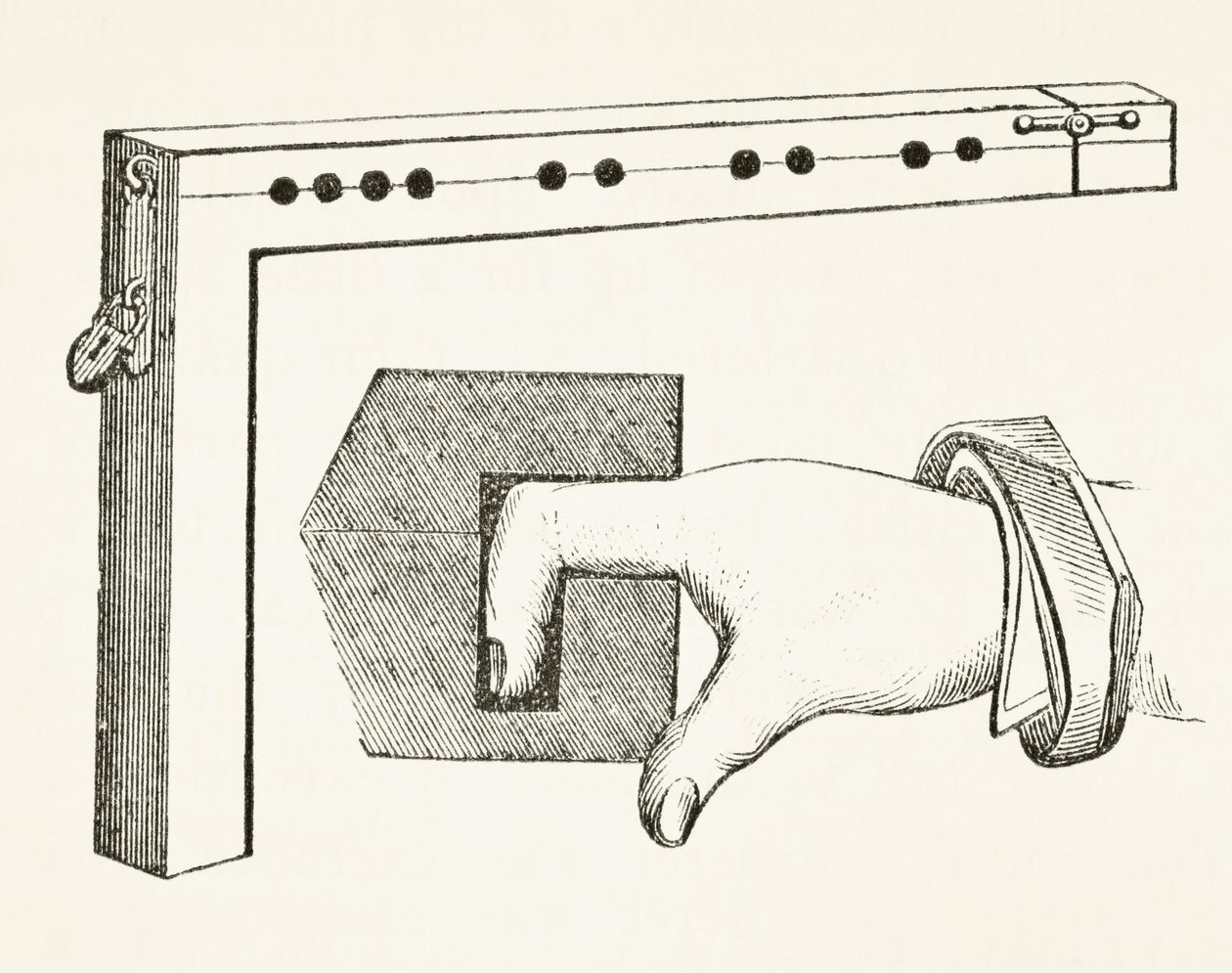 A Finger Pillory, used in the 15th Century, from 