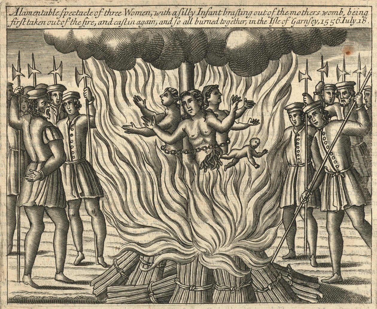 A Lamentable Spectacle of Three Women by English School