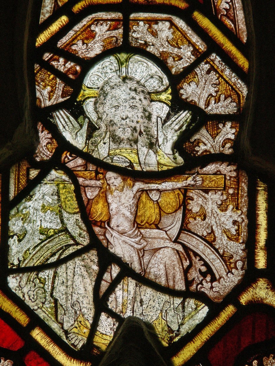 A north window depicting the Trinity by English School